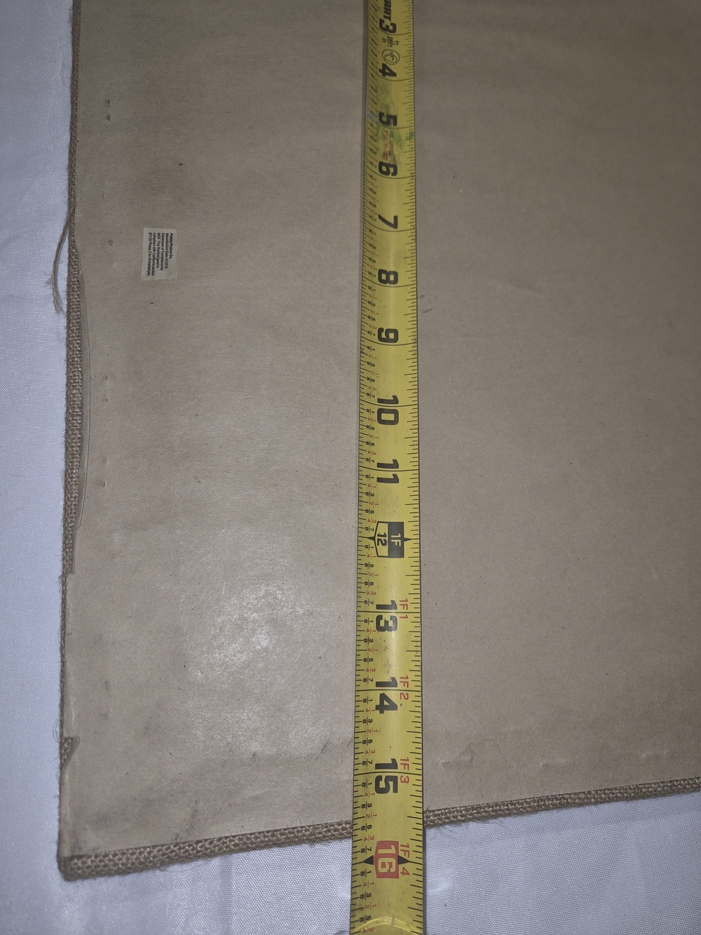 Burlap Bulletin Board with Decorative Brass Tacks - Tan - Picture 6 of 6
